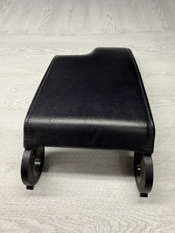01-06 BMW E46 M3 Center Console Armrest Arm Rest Black Leather Top