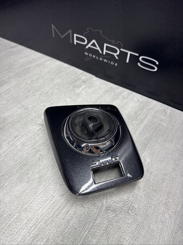 01-06 BMW E46 M3 Center Dome SMG Shift Plate Dark Grey Metallic
