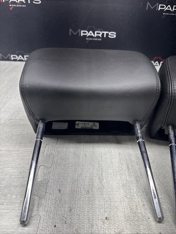 2001-2006 BMW E46 M3 Convertible Black Rear Headrests Head Rests Pair OEM
