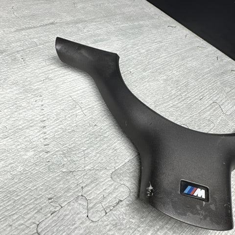 OEM 01-06 BMW E46 M3 Lower Steering Wheel Trim Cover Plate Titan Shadow Grey