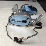 01-06 BMW E46 M3 Side View Door Mirrors Pair Titan Silver *Notes*