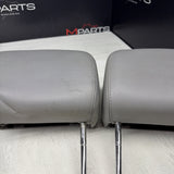 2001-2006 BMW E46 M3 Convertible Grey Rear Headrests Head Rests Pair OEM