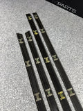 BMW E36 M3 Sedan 1992-1998 Black Door Mouldings Trims Set OEM