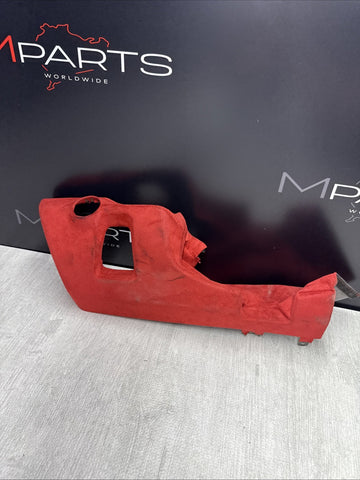 FERRARI F8 TRIBUTO RED ALCANTARA DRIVER LEFT LH LOWER DASH PANEL TRIM OEM