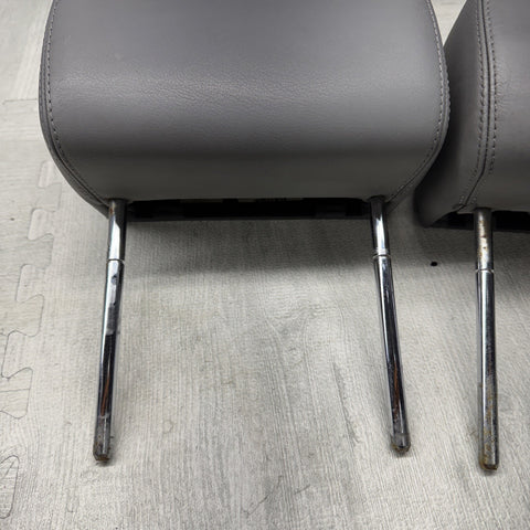 2001-2006 BMW E46 M3 Convertible Grey Rear Headrests Head Rests Pair OEM
