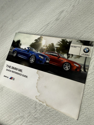 OEM BMW 13-16 F12 M6 OWNERS MANUAL BOOK BOOKS BOOKLETS POUCH