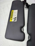 BMW E64 M6 Convertible OEM Sunvisors Sun Visors Black Leather Pair