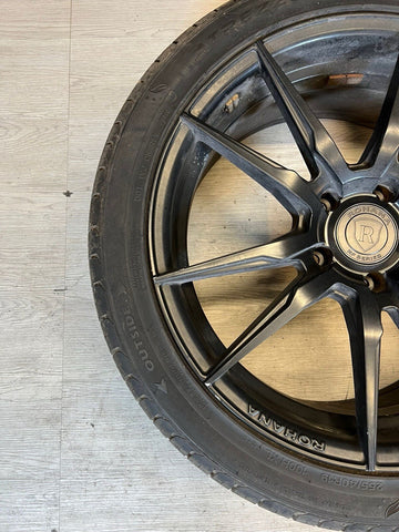Rohana Wheels Rims RF2 RF02 5x120 BMW 19x8.5 ET33 19x9.5 ET35 Matte Black Set