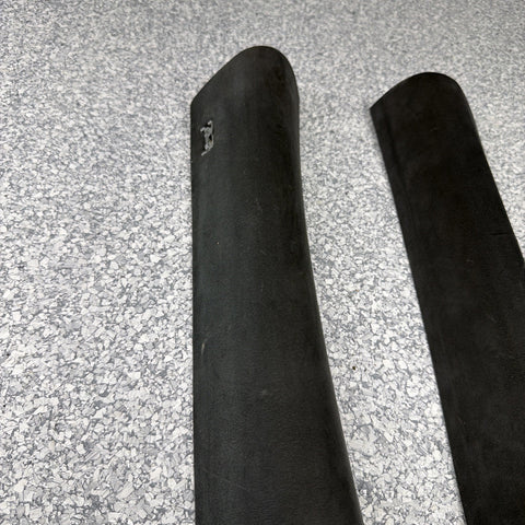 06-10 BMW E63 M6 COUPE Interior A-Pillar Trim Panel Pair L&R  ALCANTARA Set OEM