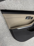 21-26 BMW G20 340 M340 Front Left Driver Door Card Panel Cover Trim Beige