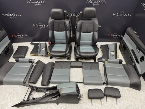 08-13 BMW E93 M3 Convertible Complete Interior Seats Black Silverstone Novillo