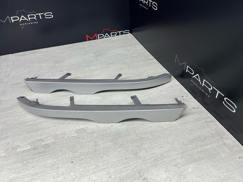 BMW E46 M3 Headlight Trims With Non Washer Option Titanium Silver