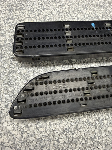 01-06 BMW E46 M3 Front Fender Vents Grilles Grills Chrome Genuine OEM No Emblems