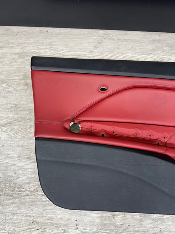 01-06 BMW E46 M3 FRONT LEFT DRIVER SIDE DOOR PANEL CARD IMOLA RED OEM