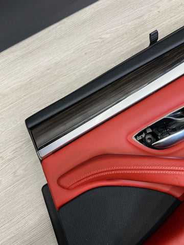 11-16 BMW F10 M5 SEDAN REAR RIGHT PASSENGER SAKHIR ORANGE DOOR CARD PANEL
