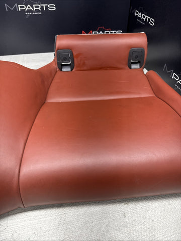 08-13 BMW E92 M3 Coupe Right Passenger Rear Seat Bottom Bench Fox Red Leather