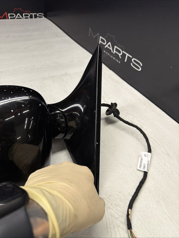 01-06 BMW E46 M3 Side View Door Mirrors Pair Jet Black *Notes*