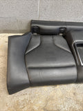 BMW F82 M4 Coupe 15-20 Rear Back Seats Cushion Black Leather Backrest Bench