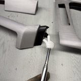 01-06 BMW E46 M3 Convertible Interior Armrests Trim Set Brushed Aluminum *Notes*