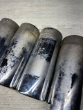 08-13 OEM BMW E92 E93 M3 S65 Rear Exhaust Quad Muffler Tips (4)