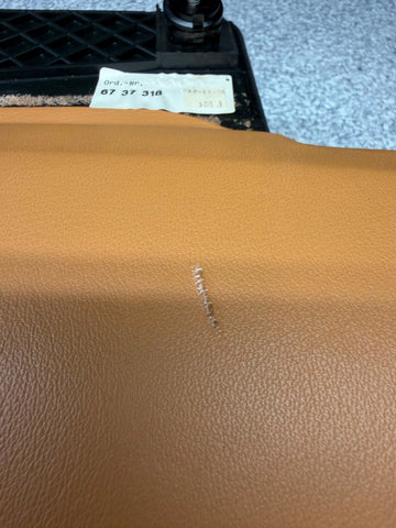 99-03 BMW E39 M5 Right Passenger Dashboard Glove Box Leather Caramel OEM