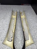 01-06 BMW E46 M3 Coupe Front A Pillars Black Original OEM Pair *Notes