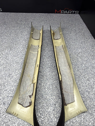 01-06 BMW E46 M3 Coupe Front A Pillars Black Original OEM Pair *Notes