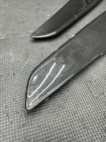 10-15 Ferrari 458 Italia Front Carbon Fiber Splitters *Damage