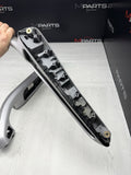 01-06 BMW E46 M3 Brushed Aluminum/Grey Door Trim Armrests Front