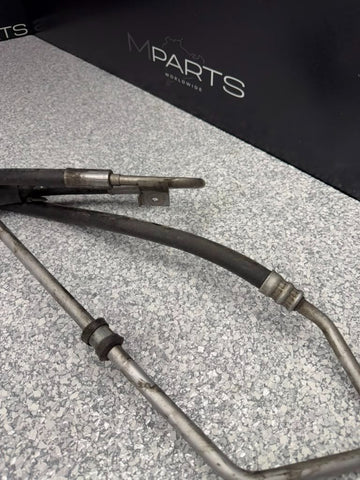 08-13 BMW M3 E90 E92 E93 Front Lower Power Steering Line Hose Set OEM