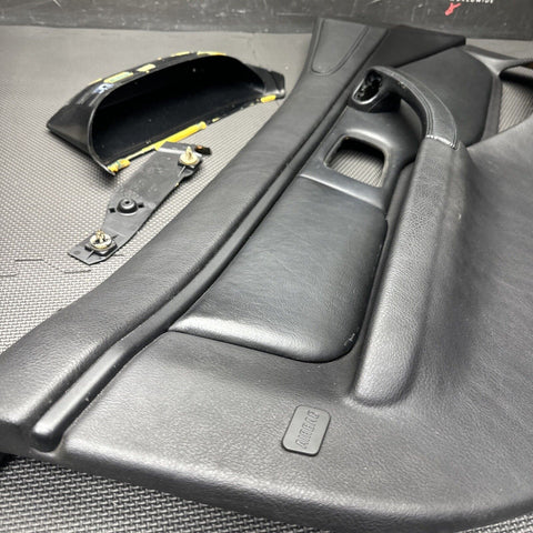 96-02 BMW Z3M Front Left Driver Door Card Panel Cover Trim Leather Black OEM