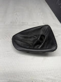 08-13 BMW E90 E92 E93 M3 Leather Stich Gear Shift Boot Gaiter Black with Frame