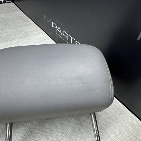 2001-2006 BMW E46 M3 Convertible Grey Rear Headrests Head Rests Pair OEM