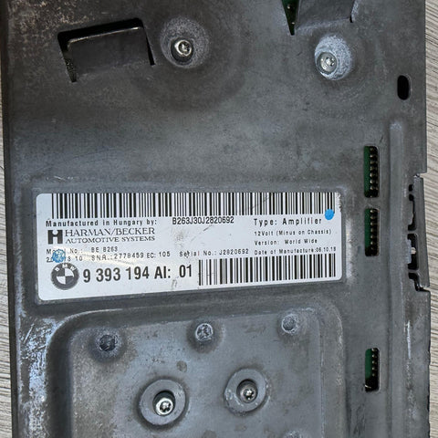 2012-2020 BMW F Series M3 M4 Top-HiFi System Amplifier OEM 65-12-9-393-194 AL:01