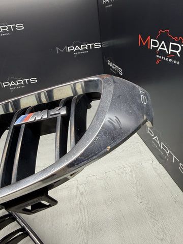 2015-2020 BMW F80 M3 F82 F83 M4 Front Bumper Kidney Chrome Grilles Grills OEM