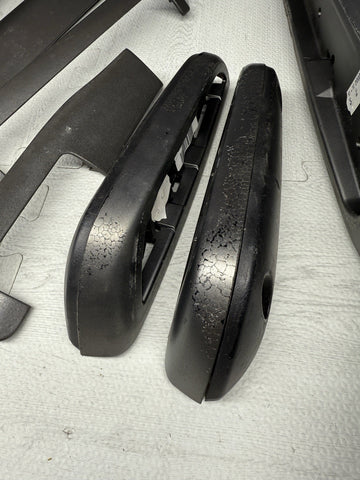 01-06 BMW E46 M3 Convertible Interior Armrests Trim Set Titan Shadow Grey