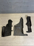 BMW 01-06 E46 M3 Front Center Left Underbody Transmission Splash Shields Set (3)