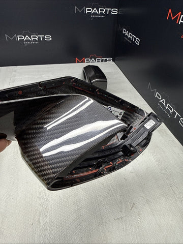 OEM BMW 21-26 G80 G82 G83 M3 M4 Front Side Door Mirror Covers Caps Carbon Fiber