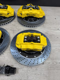NEW 95-99 BMW E36 M3 BREMBO Big Brake Kit Yellow Calipers Rotors Set Plug Play