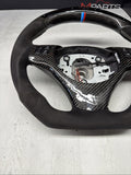 08-13 BMW E90 E92 E93 M3 OHC Carbon fiber Steering Wheel Tri Stitched Manual
