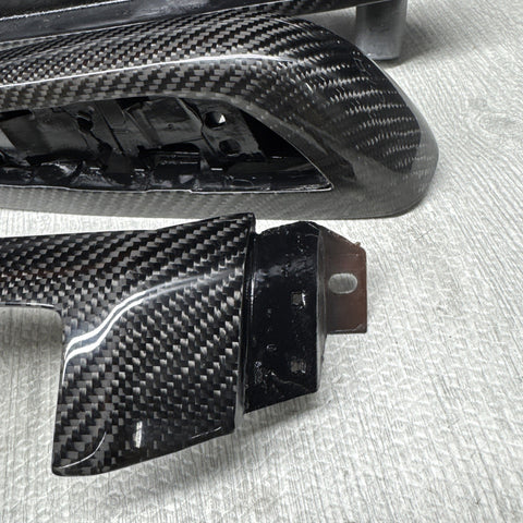01-06 BMW E46 M3 Convertible Interior Armrests Trim Carbon Fiber *Notes*