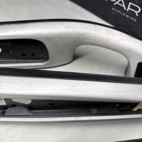 01-06 BMW E46 M3 Convertible Interior Armrests Trim Set Brushed Aluminum