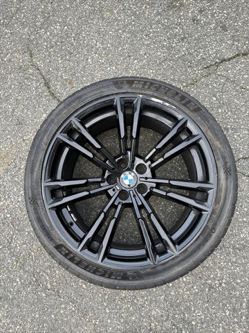 19-24 BMW F90 M5 M706 20” Front OEM Wheel Rim 7857077 Gloss Black 20x9.5