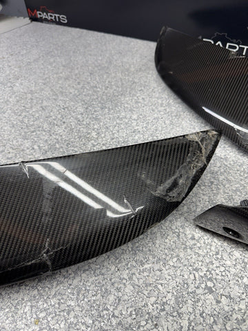 OEM Porsche 718 Cayman 982 GT4RS Weissach Carbon Air Intake Trims Set 982853990