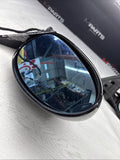 01-06 BMW E46 M3 Side View Door Mirrors Pair Jet Black *Paint Bubbling