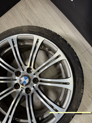08-13 OEM BMW E90 E92 E93 M3 Rear 19” Wheel Rim Style 220M Silver 19x9.5 ET23
