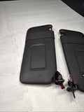 1999-2003 BMW M5 E39 Sun Visor Black Nappa Leather Stitched Left & Right SET