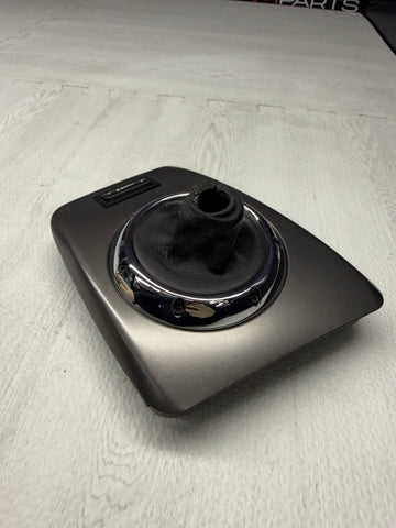 01-06 BMW E46 M3 Center Dome SMG Shift Plate Titan Shadow Grey