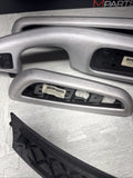 01-06 BMW E46 M3 Convertible Interior Armrests Trim Set Brushed Aluminum *Notes*
