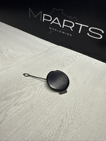 BMW E46 M3 Front Bumper Tow Hook Eye Cover 2695250 OEM Black Painted